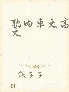 耽肉车文高h短文