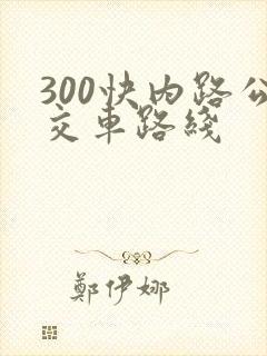 300快内路公交车路线