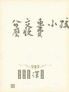 公交车小孩子怎么收费