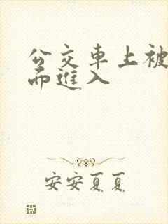 公交车上被从后面进入