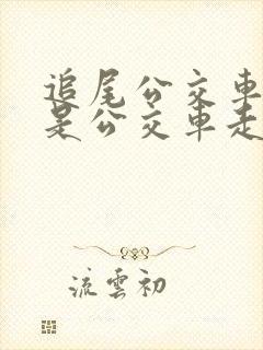 追尾公交车,但是公交车走了