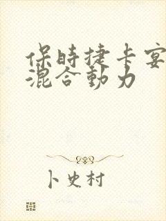保时捷卡宴油电混合动力