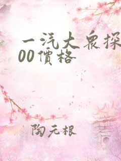 一汽大众探岳300价格