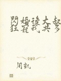 闪婚后大叔每天狂宠我共多章