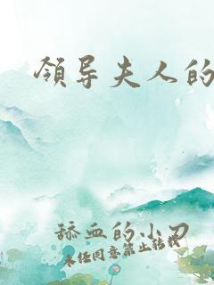 领导夫人的秘密