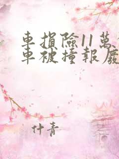 车损险11万的车被撞报废赔多少
