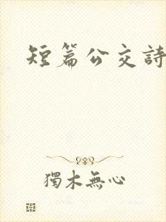 短篇公交诗晴