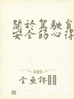 关于驾驶员行车安全的心得体会