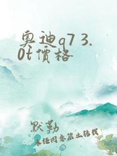奥迪q7 3.0t价格