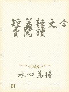 短篇辣文合集免费阅读