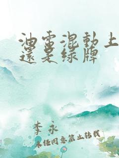 油电混动上蓝牌还是绿牌