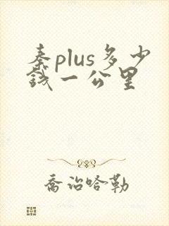 秦plus多少钱一公里