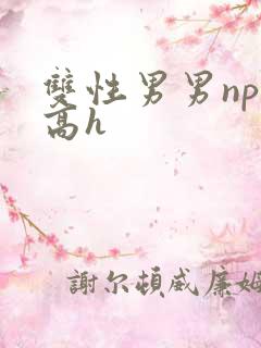 双性男男np肉高h