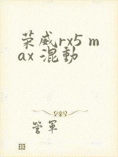 荣威rx5 max 混动