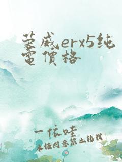 荣威erx5纯电价格