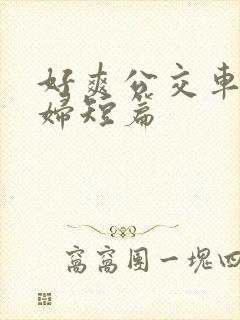 好爽公交车上少妇短篇