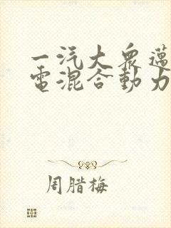 一汽大众迈腾油电混合动力价格