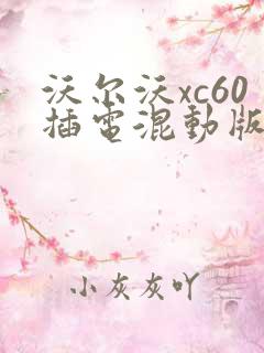 沃尔沃xc60插电混动版价格