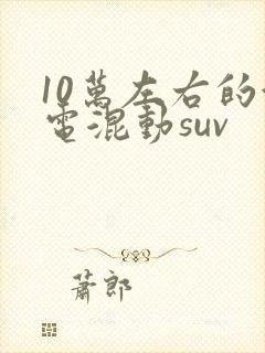10万左右的油电混动suv