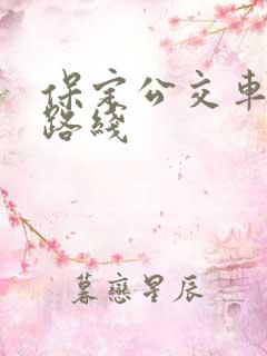 保定公交车查询路线