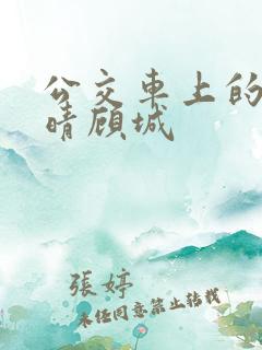 公交车上的诗请晴顾城
