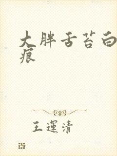 大胖舌苔白 齿痕