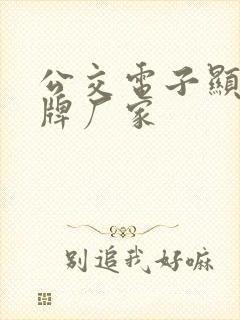 公交电子显示站牌厂家