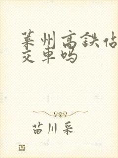 莱州高铁站有公交车吗