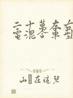 二十万左右的油电混合车型推荐