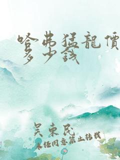 哈弗猛龙价格是多少钱