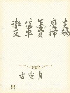 微信怎么支付公交车费扫码