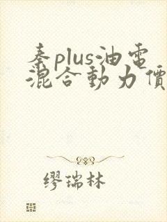 秦plus油电混合动力价格