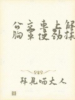 公交车上解开她胸罩使劲揉她奶小说
