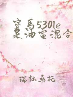 宝马530le是油电混合动力吗