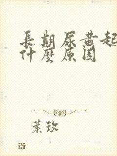 长期尿黄起泡是什么原因