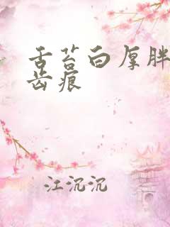 舌苔白厚胖大有齿痕