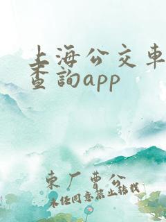 上海公交车实时查询app