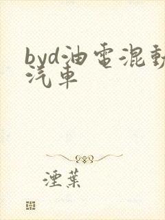 byd油电混动汽车