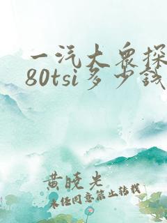 一汽大众探岳380tsi多少钱