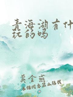 青海湖有什么好玩的吗