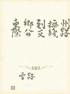 东乡到抚州的城际公交线路