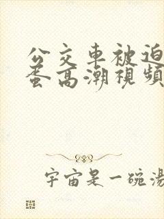 公交车被迫夹震蛋高潮视频