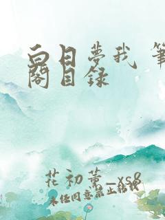 白日梦我 笔趣阁目录