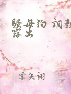 骚母狗 调教 露出