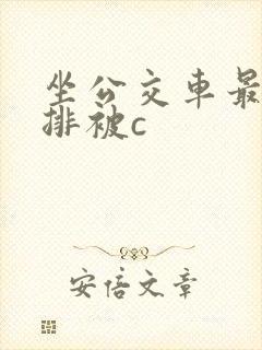 坐公交车最后一排被c