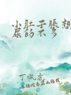 小肚子胀想尿却尿的不多