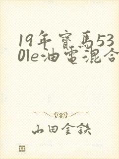 19年宝马530le油电混合多少钱