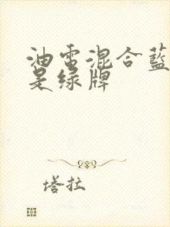 油电混合蓝牌还是绿牌