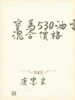 宝马530油电混合价格