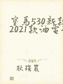 宝马530新款2021款油电混合